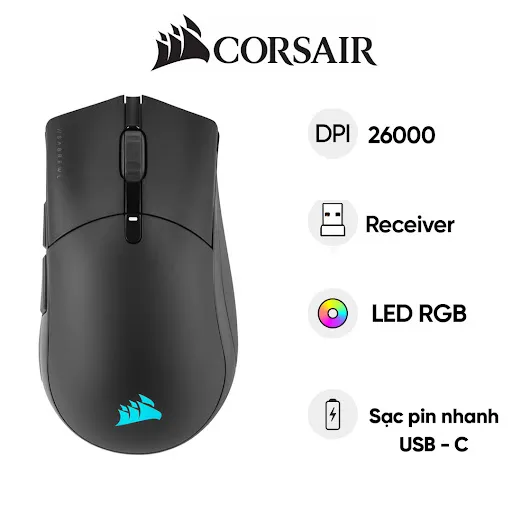 Chuột không dây Corsair SABRE RGB PRO