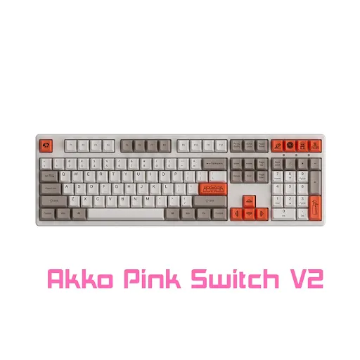 Bàn phím cơ Akko 3108 v2 Steam Engine (Akko Pink Switch V2)