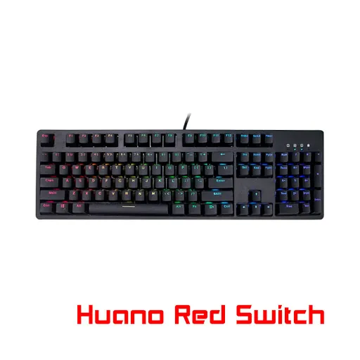 Bàn phím cơ E-dra EK3104 Huano Red Switch (Đen)