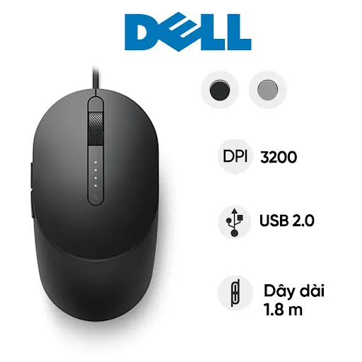 Chuột máy tính Dell MS3220 (Đen)