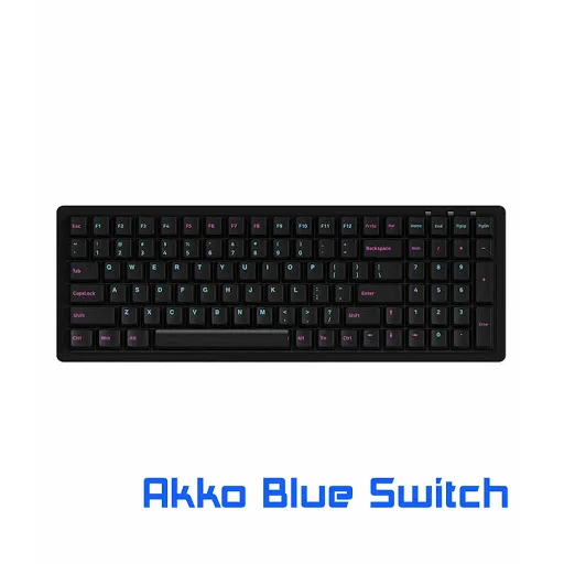 Bàn phím cơ AKKO 3096 DS Midnight Akko Blue Switch