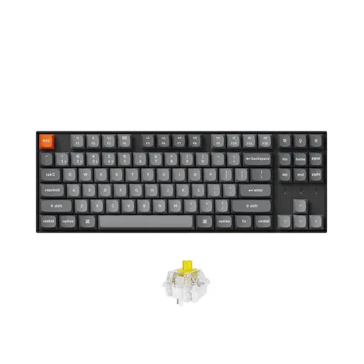 Bàn phím cơ không dây Keychron K8M-B4 K8 Max RGB Backlight Banana Switch - Black