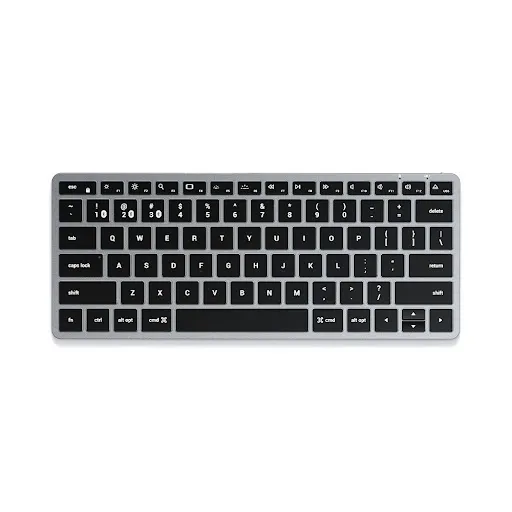 Bàn phím bluetooth Satechi Slim X1 có đèn nền (Màu Xám)